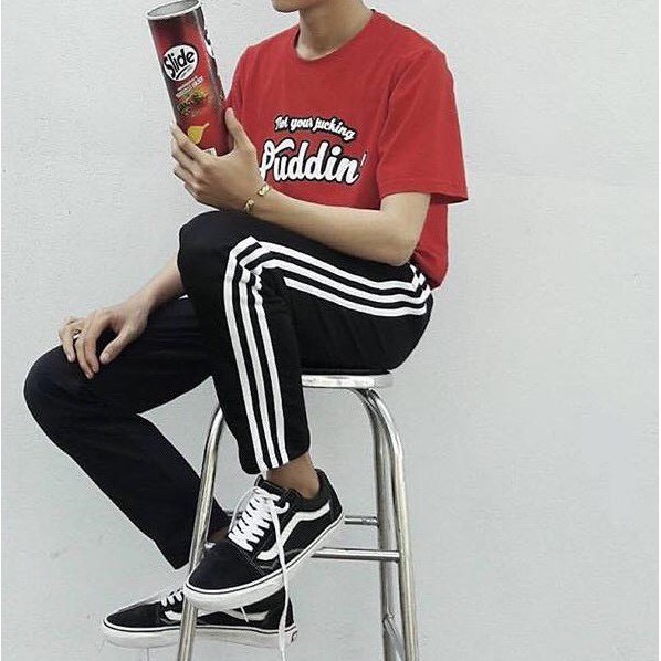 [Mã NOWSHIPT6HAPPY giảm 20k đơn 50k] quàn 3 sọc unisex ông suông nam nữ -Q3S001 | BigBuy360 - bigbuy360.vn