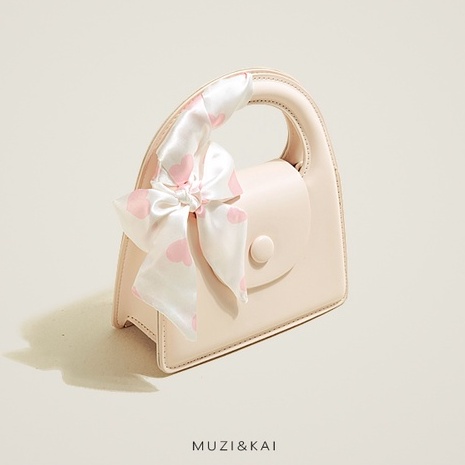 🌸Hàng Order🌸 Túi Xách Muzi&kai Chính Hãng Da Trơn Nắp Gập Quai Da Quấn Nơ Dây Đeo Xích Sang Chảnh Nữ Tính 🌸 Quảng Châu