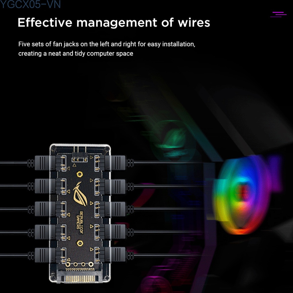 Bộ Chia Cáp Nguồn Sata 3 Pin 5v 10 Hub 3pin | BigBuy360 - bigbuy360.vn