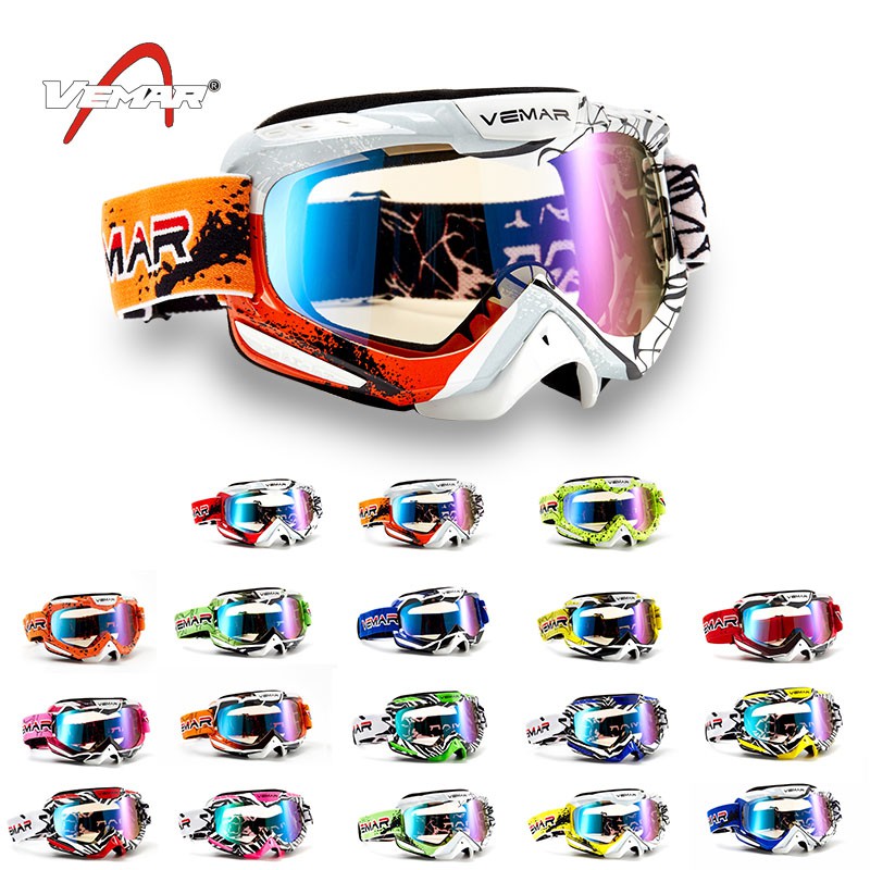 Kính Gắn Mũ Bảo Hiểm Chống Gió Xe Máy MX Off Road MTB ATV Racing Pit QU1026