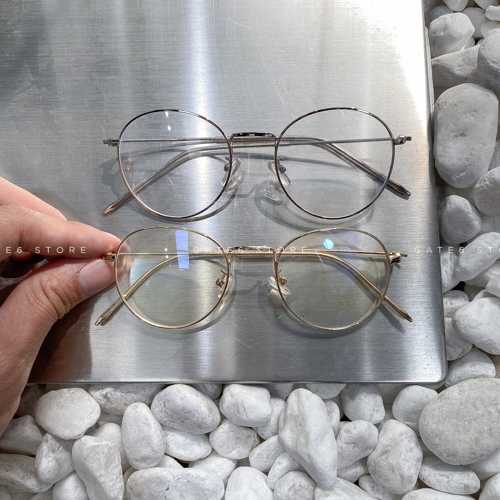 Kính Unisex Thời Trang Vintage - 085 [Tặng bao da - móc khoá]