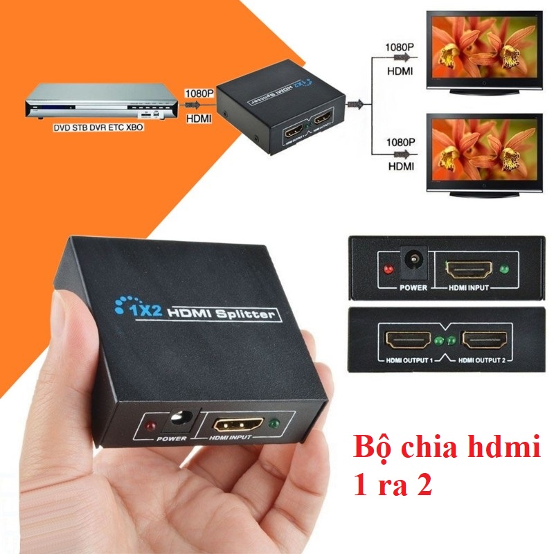 [Mã ELHA9 giảm 15% đơn 50K] Bộ chia HDMI 1 ra 2 Splitter
