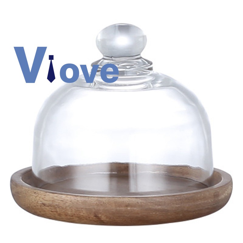 Đĩa Đựng Bánh Ngọt Mini Có Nắp Đậy Đa Năng Tiện Dụng