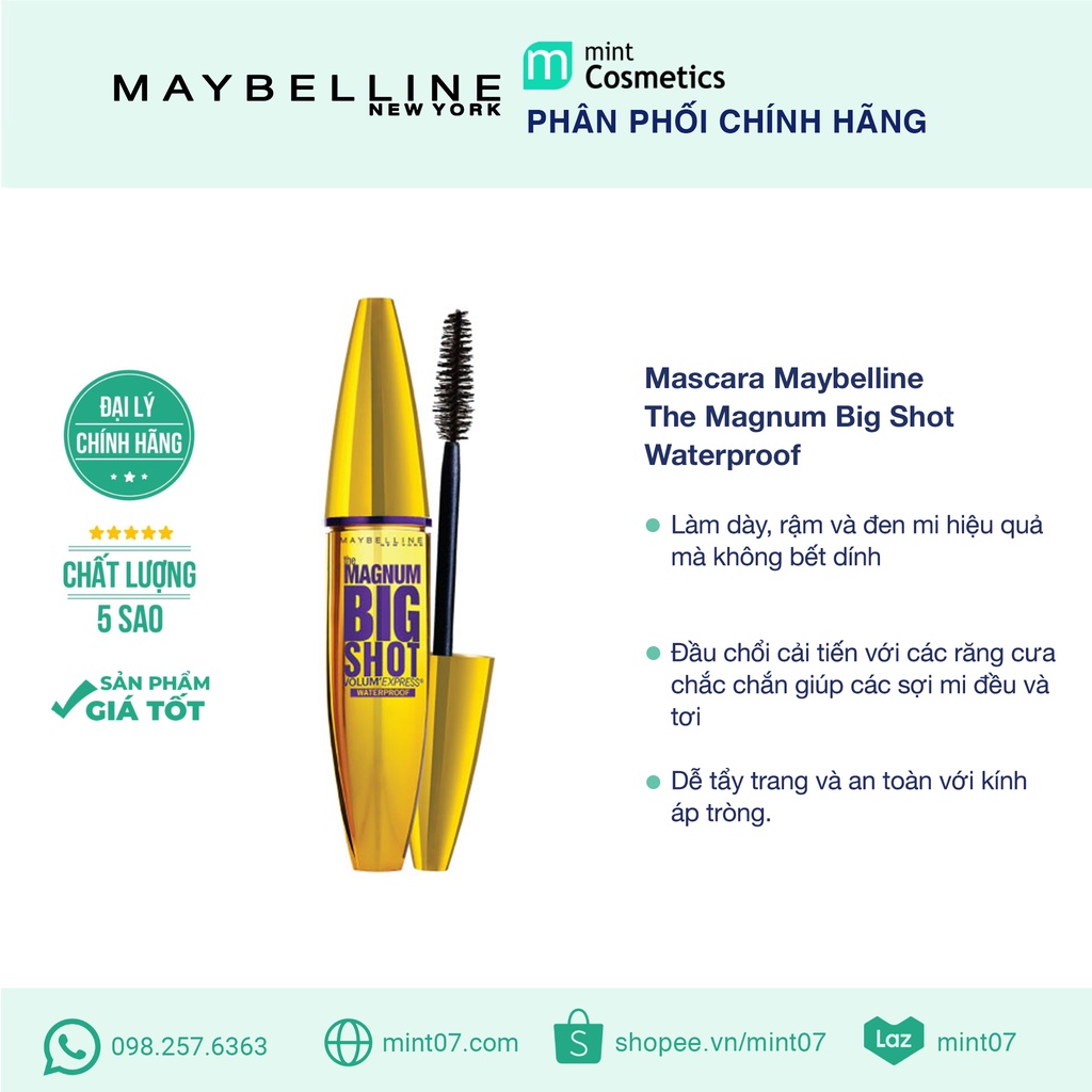 Mascara dày mi Maybelline Magnum – Big Shot