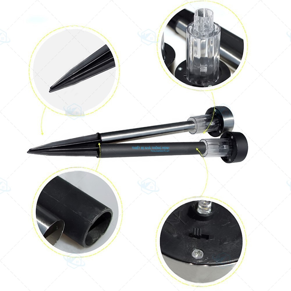 Combo 10 Đèn led sân vườn năng lượng mặt trời tự động HT410