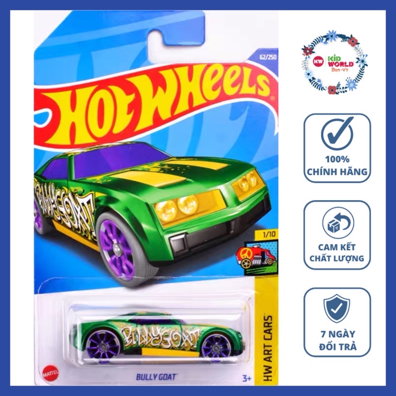 Xe mô hình Hot Wheels basic Bully Goat HCX03, 40K.