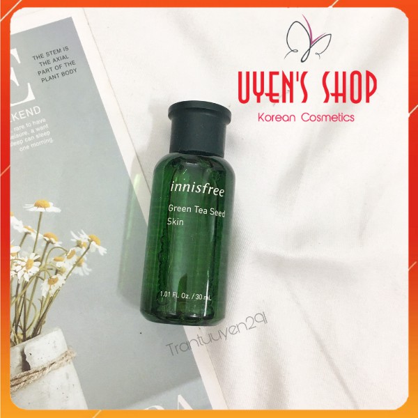 (Mini size) Nước hoa hồng Innisfree Green Tea Seed Skin 15ml/30ml