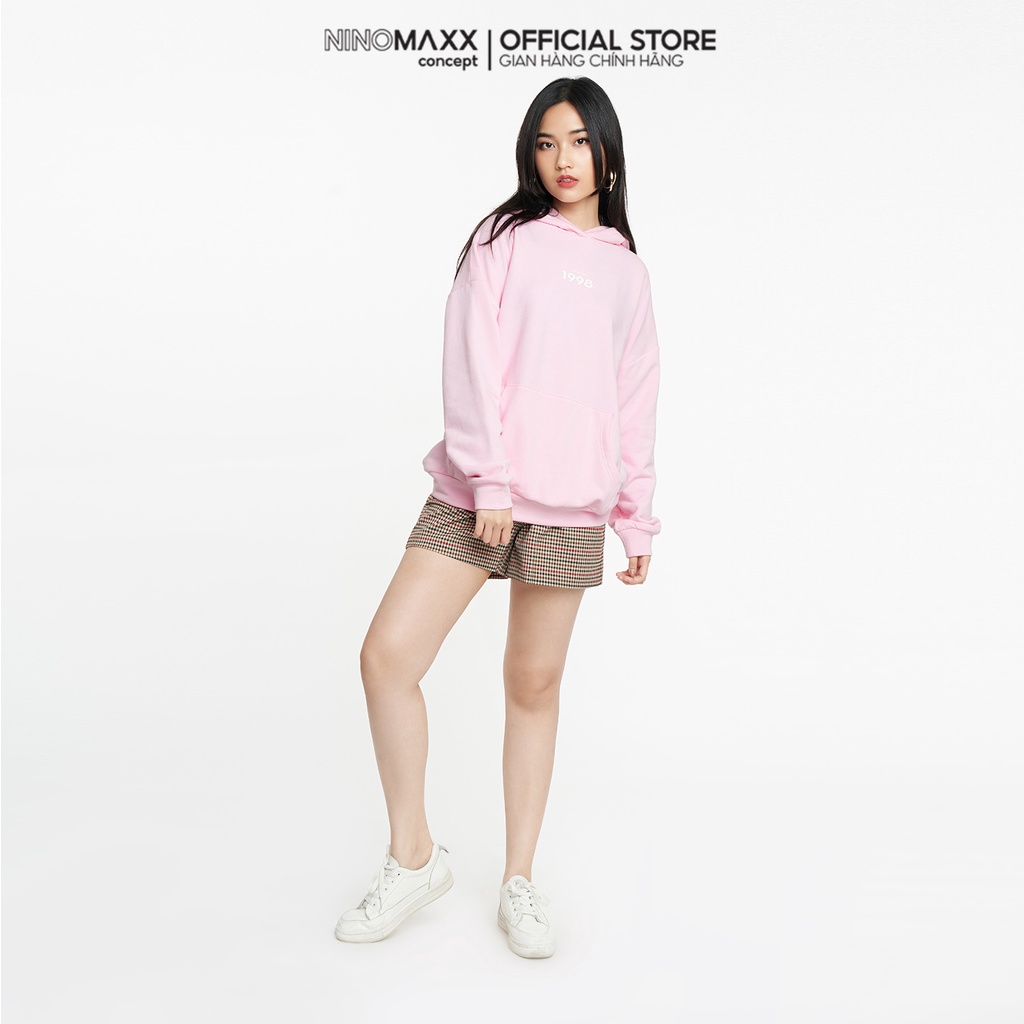 NINOMAXX Áo hoodies Nữ tay dài chất liệu cotton 2204012