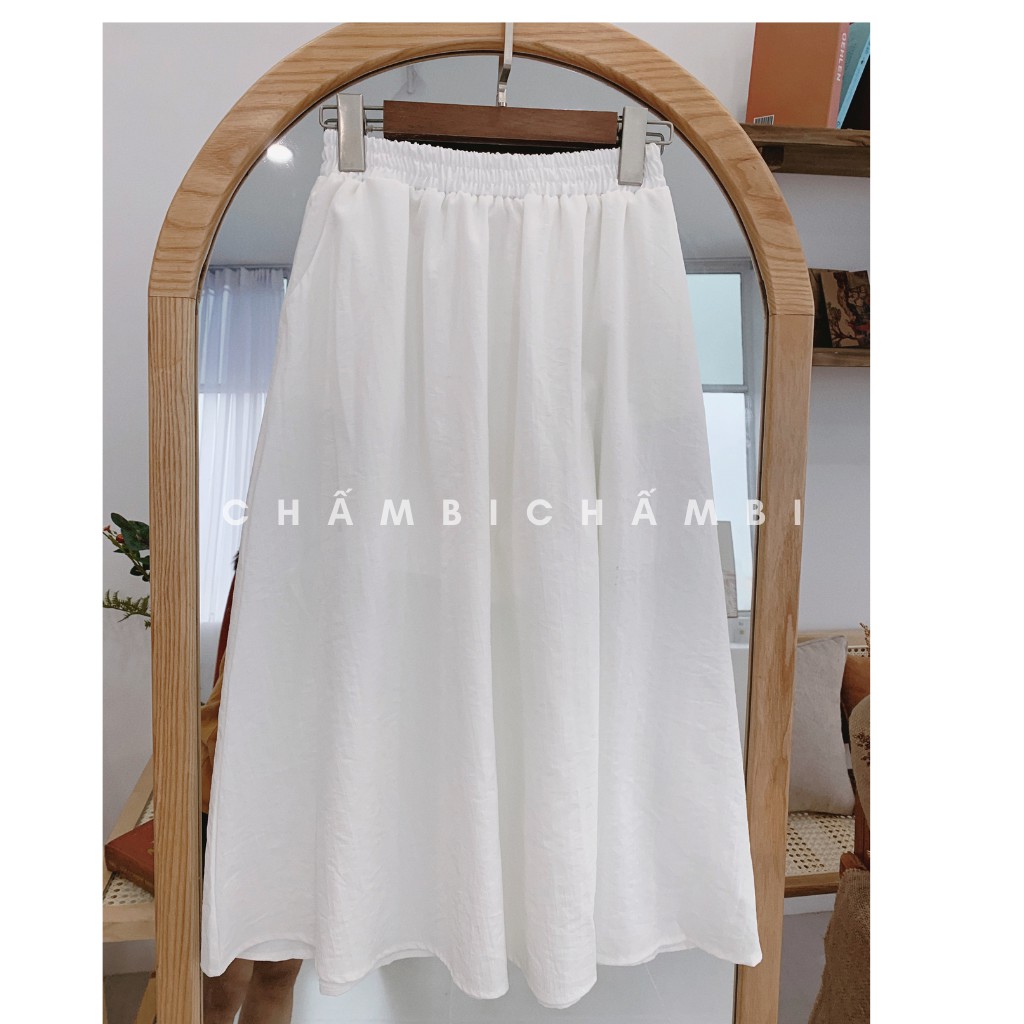 Chân váy dài CV.009, Chân váy đũi trơn dáng xuông phong cách Hàn Quốc | BigBuy360 - bigbuy360.vn