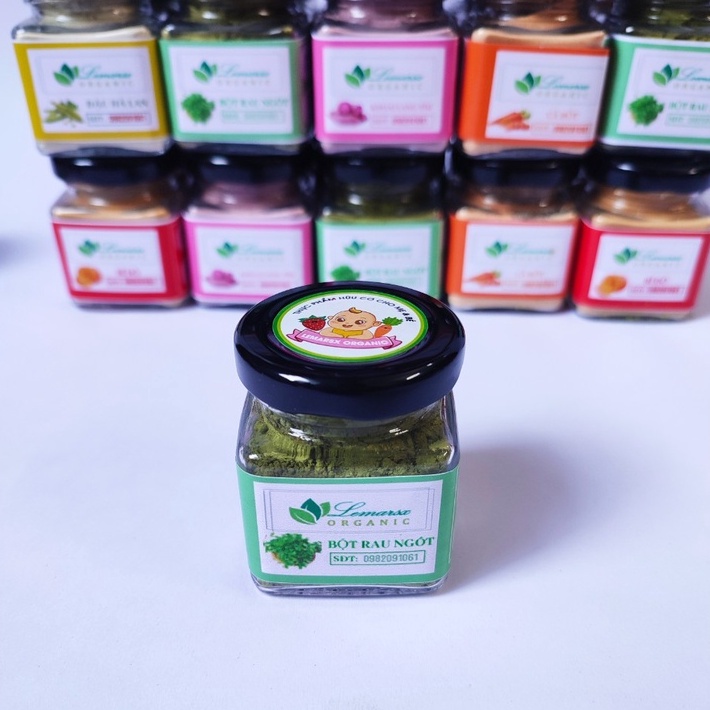 Bột Rau Ngót Hữu Cơ Sấy Lạnh 90gram Cho Bé Ăn Dặm