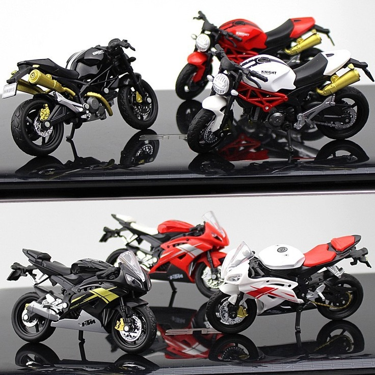 MÔ HÌNH XE MOTO Siêu xe Ducati Siêu xe Yamaha -  tỷ lệ 1:18 Đen đồ chơi trẻ em @STTEAM