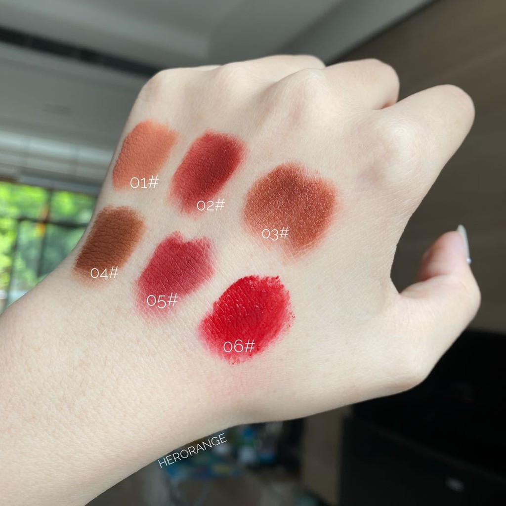 Son kem lùn Herorange Velvet Mist Lip Mud HERO15 | Thế Giới Skin Care