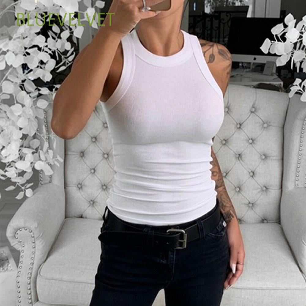 Áo Nữ Không Tay Cổ Chữ O Thời Trang Quyến Rũ | BigBuy360 - bigbuy360.vn