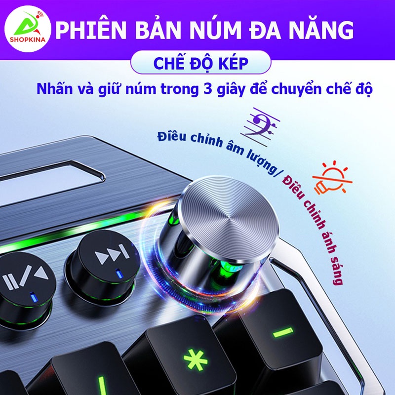 BÀN PHÍM CƠ Gaming CAO CẤP K100 FULL LED Có Kê Tay, Blue Switch Gõ Cực Đã Cho Laptop Máy Tính PC, Cổng USB