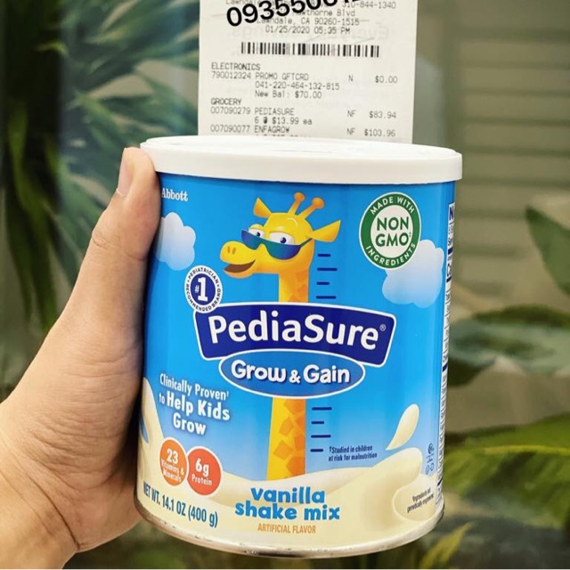 PediaSure vị VANILA, DÂU, SOCOLA