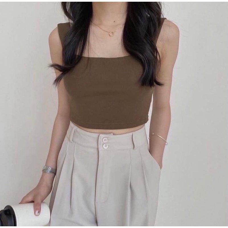 ÁO CROPTOP DÂY BẢN TO ✨
