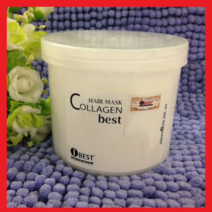 Kem ủ tóc Collagen IBEST chăm sóc tóc uốn, duỗi, hư tổn, giúp tóc vào nếp, suôn mượt, chắc khoẻ 600ml