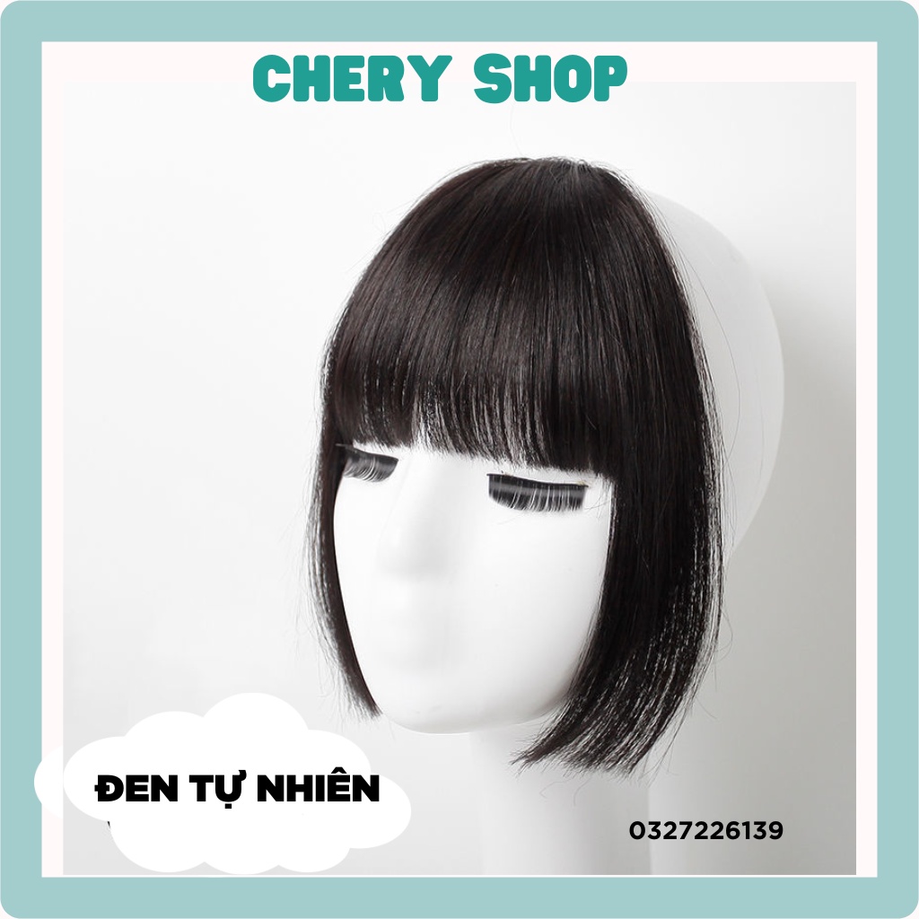 Tóc giả nữ mái dày NHẬT BẢN làm bằng sợi tơ cao cấp uốn ép thoải mái