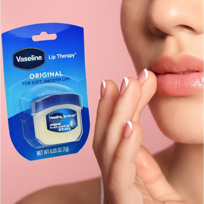 Sáp Dưỡng Vaseline 7g  - Sáp Dưỡng Môi Vaseline Lip Therapy Mỹ 7g/hũ