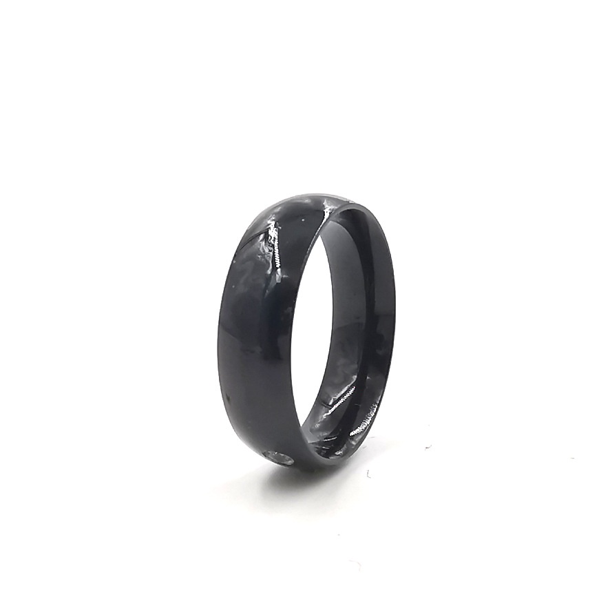 Nhẫn trơn tròn nam nữ unisex cao cấp titan mạ vàng bạc đen màu chuyển 4mm