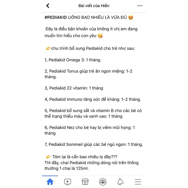 Siro Pediakid Pháp thơm ngon ngọt dịu