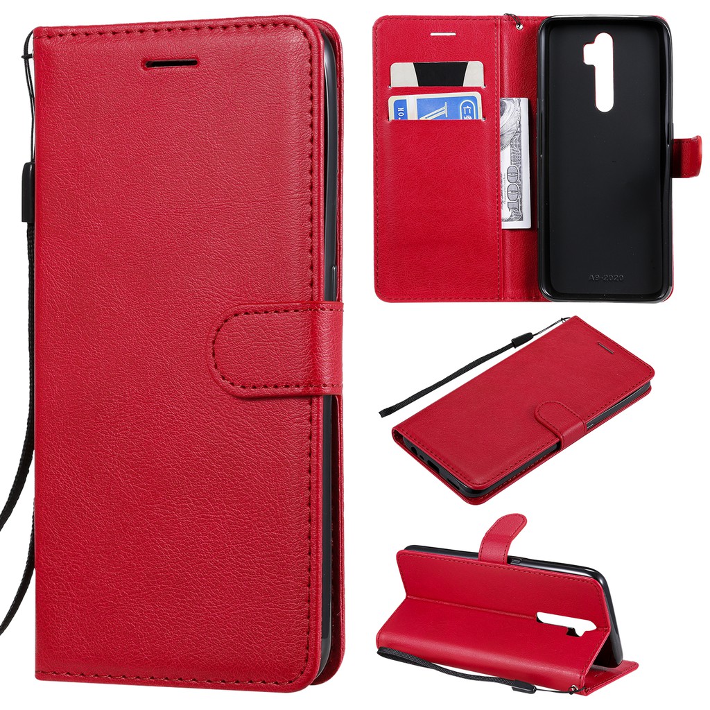 Bao da điện thoại màu trơn cho OPPO A5 A3s A7 A5s AX5S A12 A9 2020 A5 2020 | BigBuy360 - bigbuy360.vn