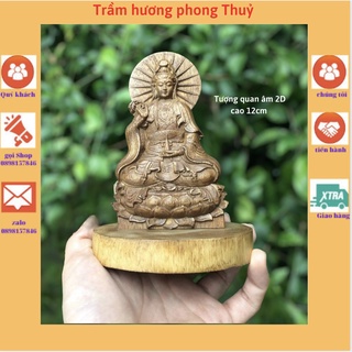 Tượng Quan âm Trầm Hương Tốc để Ô Tô Trưng bày