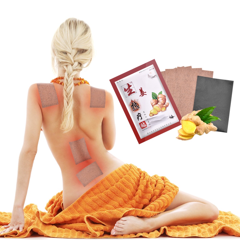 Miếng Dán Giảm Đau Tinh Chất Gừng Tự Dính Hỗ Trợ Giảm Cân Hiệu Quả