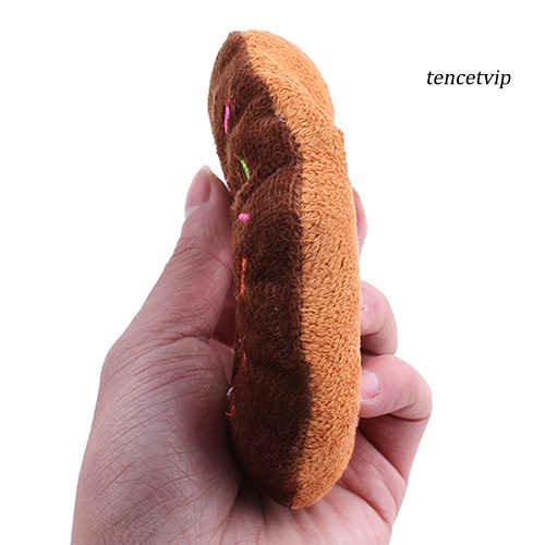 Đồ Chơi Gặm Hình Bánh Donut Phát Ra Âm Thanh Vui Nhộn Cho Thú Cưng