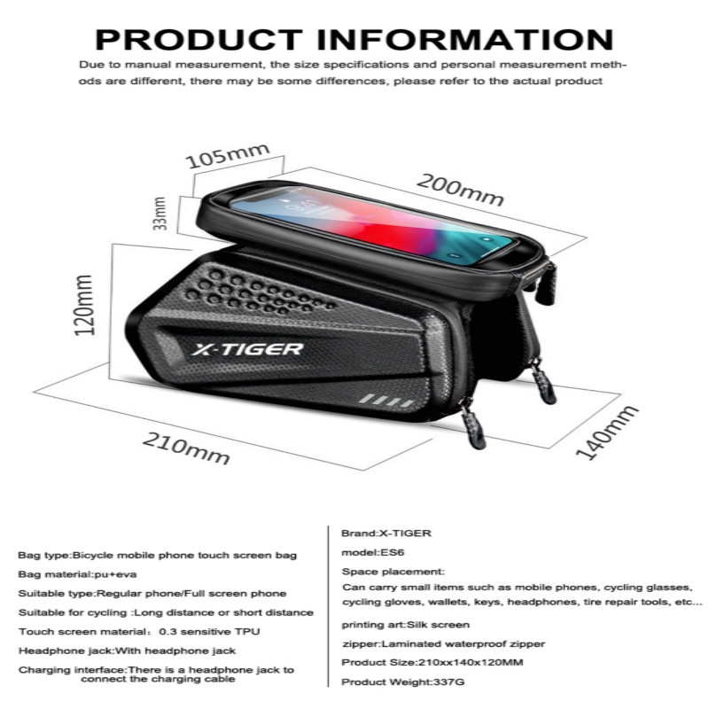 Túi Đựng Đồ X-TIGER Treo Sườn Xe Đạp Chống Thấm Nước