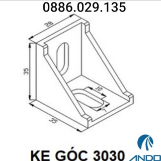 KE GÓC NHÔM 3030