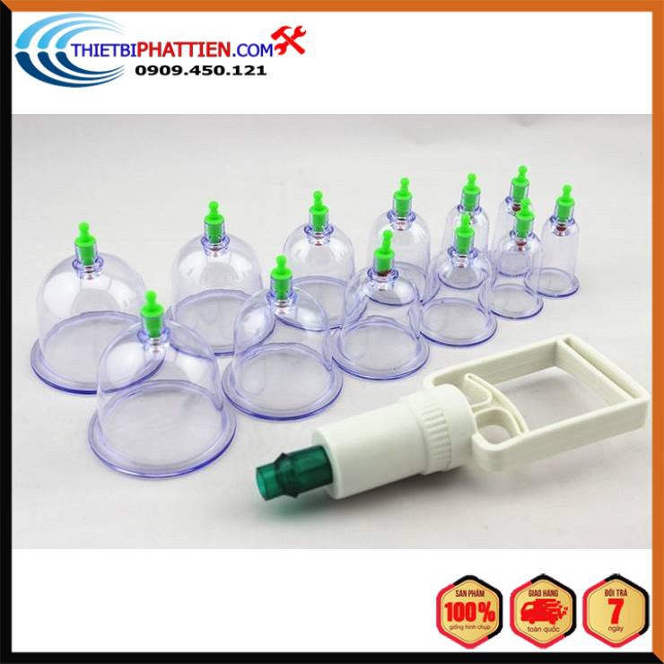 FREESHIP Bộ Giác Hơi 12 Ống Hút Chân Không