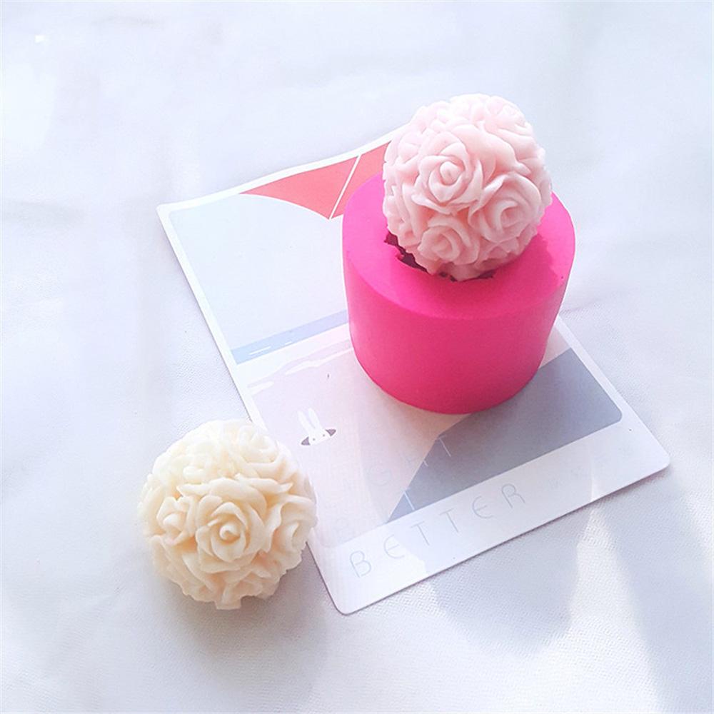 YIYU Khuôn Silicone Làm Nến Hình Hoa Trang Trí Tiệc Cưới DIY