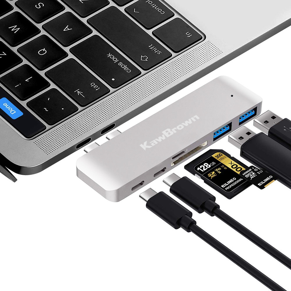 Bộ Chia Cổng Usb Type C Đa Năng 6 Trong 1