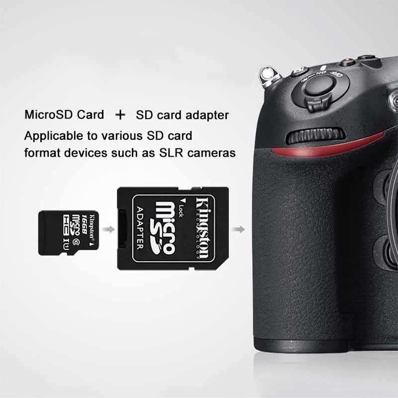 Thẻ nhớ Kingston Micro SD tốc độ cao Class 10 100MB/s có đầu đọc thẻ nhớ tiện lợi