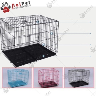 Lồng Sắt Lồng Gấp Gọn Sơn Tĩnh Điện Việt Nam Xuất Khẩu LNT011 - Size S: D47*31*38cm