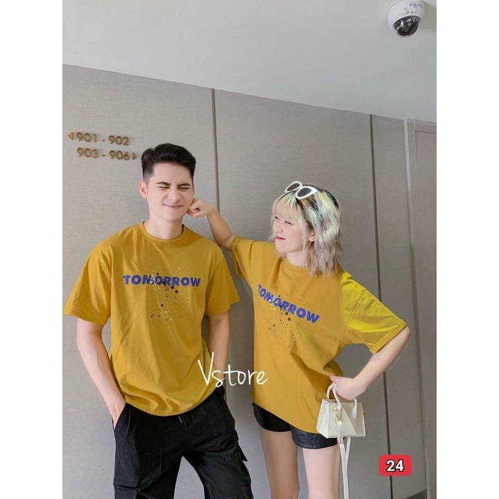 😍 áo thun nam nữ 😍 hai màu hợp thời trang 😍 TOMORROW