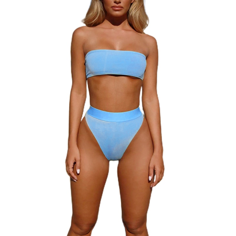 Bộ bikini 2 mảnh không dây màu sắc quyến rũ cho nữ