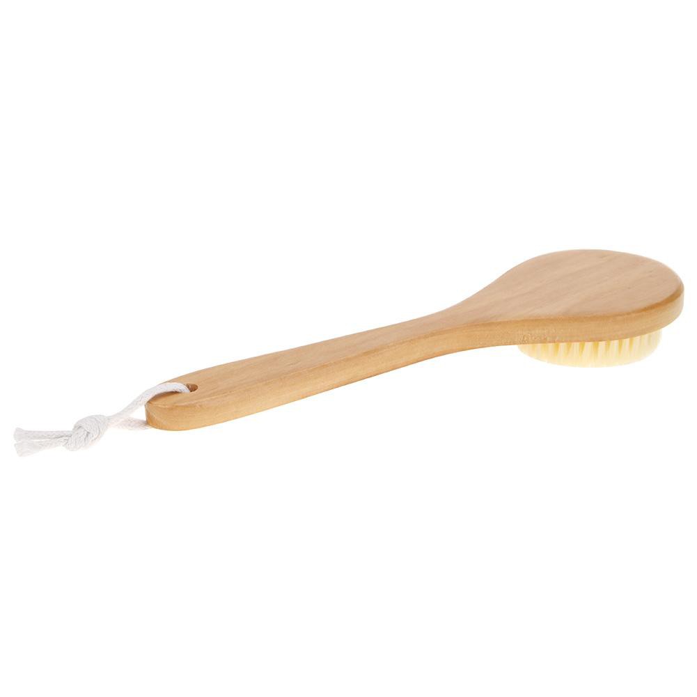 【Cash On Delivery】JK H&L Wooden Handle Bristle Bath Brush Shower Massage Exfoliating Body Brushes Muswanna