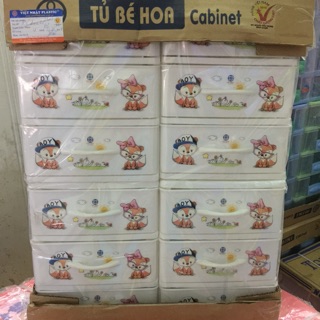 Tủ Bé Hoa mini Việt Nhật 3/4/5 tầng