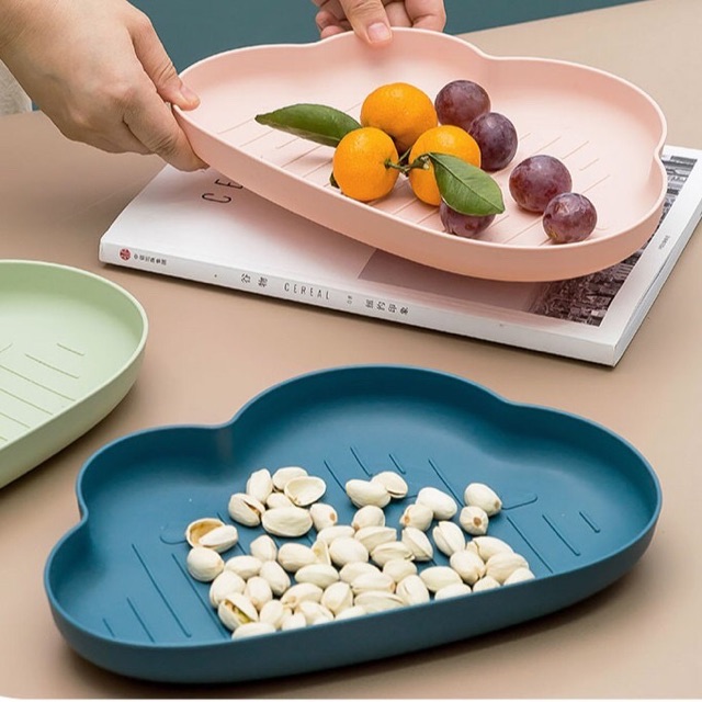 Khay Ăn dặm lúa mạch hình đám mây - bé yêu ăn dặm BLW, kiểu Nhật xinh xắn an toàn cho bé