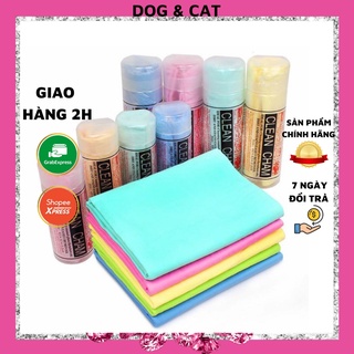 Khăn tắm siêu thấm cho chó mèo, clean cham, khăn tắm đa năng cho thú cưng