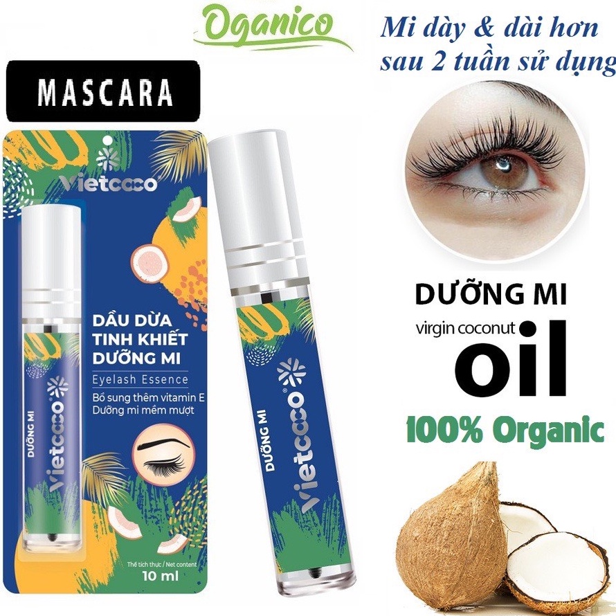 DẦU DỪA NGUYÊN CHẤT DƯỠNG MI VIETCOCO 10ML