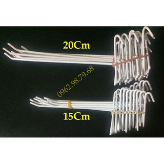 Tay Cài 25C dài 10Cm và 15C Dài 20Cm Móc Lưới Sắt Treo Phụ Kiện