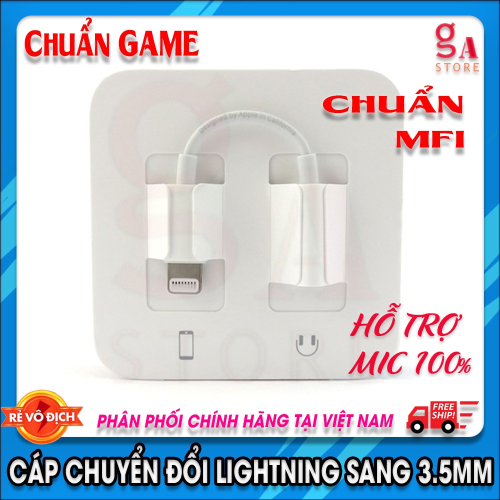 Cáp chuyển Apple Lightning sang 3.5 mm Headphone