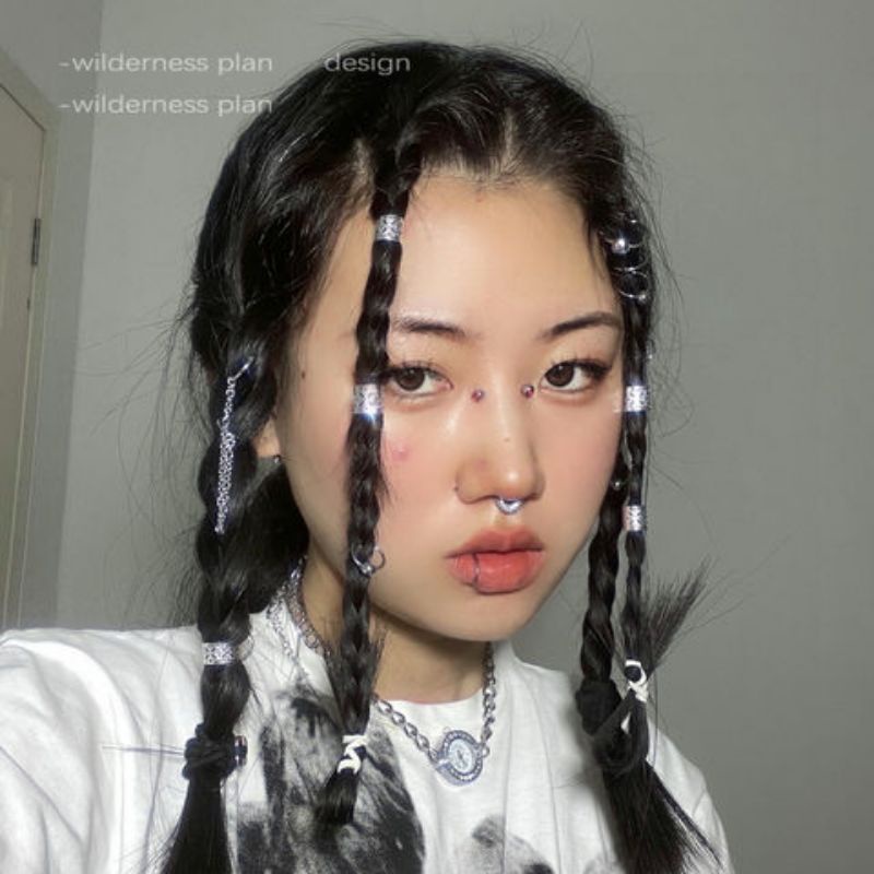 Charm phụ kiện tóc dreadlock tóc bện thừn