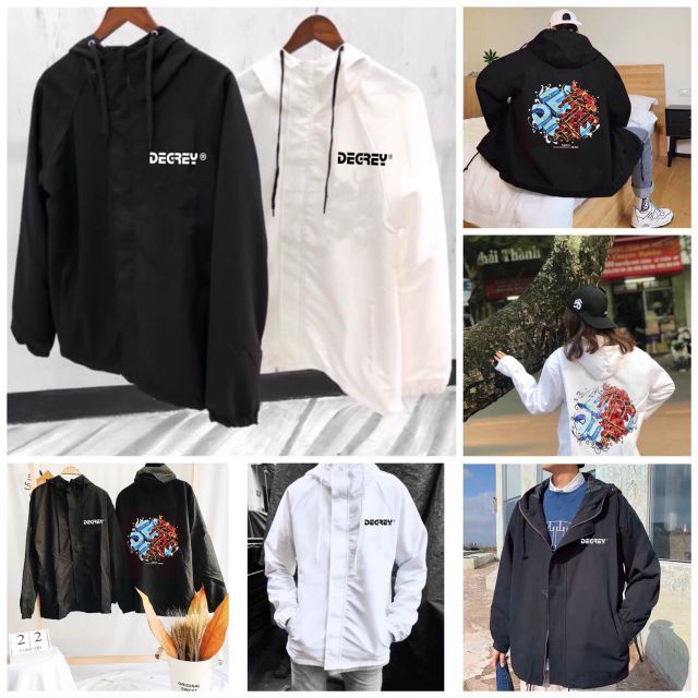 [Mã FASHIONT4WA2 giảm 10K đơn 50K] Áo khoác dù deggrey nước sôi lửa bỏng_ có size lớn | BigBuy360 - bigbuy360.vn