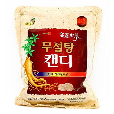 Kẹo sâm không đường nhập khẩu Hàn Quốc gói 500g