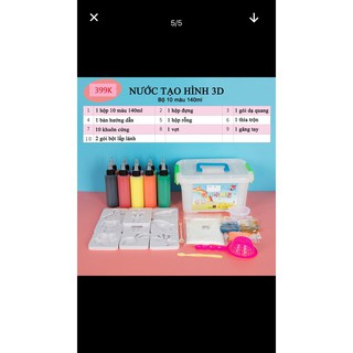 Bộ đồ chơi nước tạo hình 3d, mô hình nước ma thuật cho bé, bộ kit đồ chơi khoa học thí nghiệm cho trẻ em