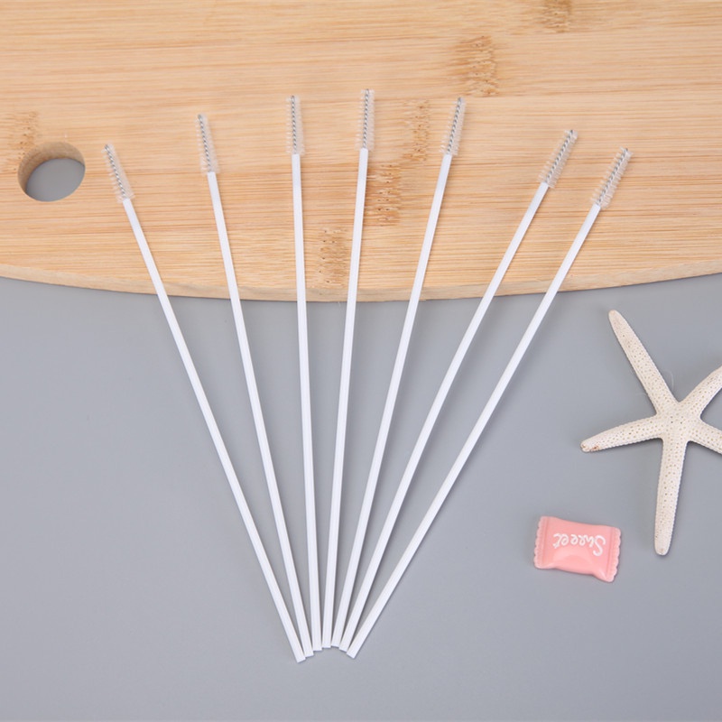 Ống Hút Nhựa Vệ Sinh Bình Sữa Em Bé Đa Năng Kèm Túi Đựng